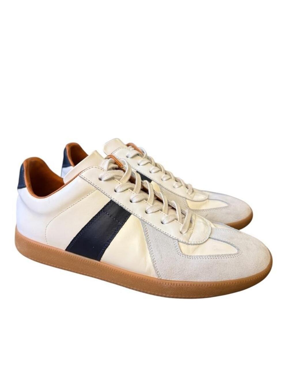 Beckett Simonon Morgen Trainers White Leather Sneaker Men size 7 EUC